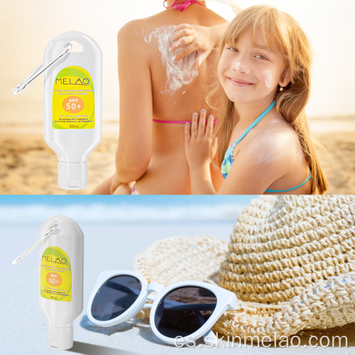 SPF 50+ Tamaño de viaje Tamaño de la crema para protector solar